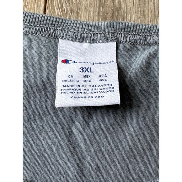 NWOT Unisex Champion Ombre Dip Dye T-Shirt - 3XL - Black Ombre - Picture 5 of 6